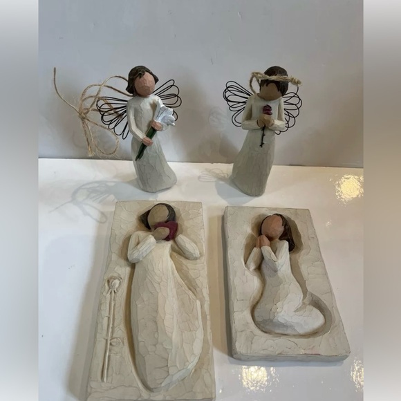 WILLOW Tree 1999-2002 Demdaco Tree Ornaments & Plaques From The Heart. Lot Of 4 - Picture 1 of 16